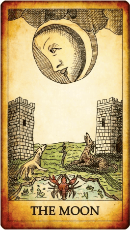 Tarot card The Moon