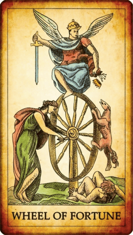 Tarot card Wheel of Fortune