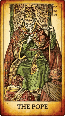 Tarot card The Pope