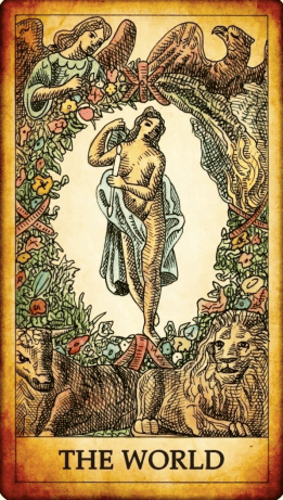 Tarot card The World
